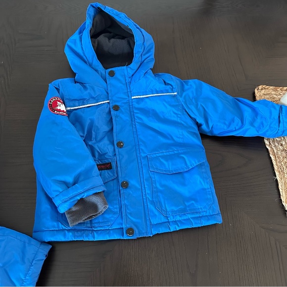Canada Goose Jackets & Coats Canada Weathergear Toddler Snowsuitwith Over Coat In Blue Red
